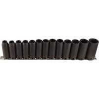 Jeu de douilles longues, 13 Mcx, Chocs, Prise de 1/2", Profond Cam Industrial