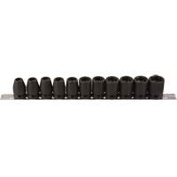 Jeu de douilles, 11 Mcx, Chocs, Prise de 1/2" Cam Industrial