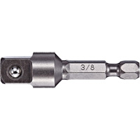 Adapter & Extension, 1/4" Drive Size, 3/8" Male Size, Ball, 2" L Cam Industrial