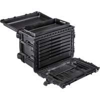 Gen 2 Mobile Tool Chest, 24" W, 6 Drawers, Black Cam Industrial