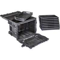 Gen 2 Mobile Tool Chest, 24" W, 6 Drawers, Black Cam Industrial