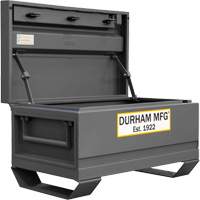 Jobsite Storage Box, 32" x 19" x 17-13/16", Steel, Grey Cam Industrial