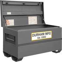 Jobsite Storage Box, 48" x 24" x 27-13/16", Steel, Grey Cam Industrial