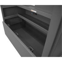 Piano Style Jobsite Storage Box, 60-1/2" W x 34-3/4" D x 49-3/8" H, Grey Cam Industrial