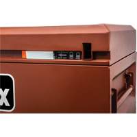 Site-Vault Chest, 30" x 20" x 19-3/4", Steel, Orange Cam Industrial