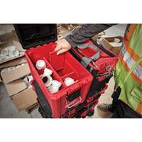 Coffre &agrave; outils compact Packout, 10" x 16-1/5" x 13", Noir/Rouge Cam Industrial