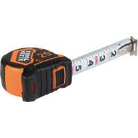 Magnetic Double-Hook Tape Measure, 25', Imperial Graduations Cam Industrial
