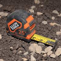 Magnetic Double-Hook Tape Measure, 25', Imperial Graduations Cam Industrial