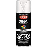 Fusion All-In-One™ Paint, White, Gloss, 12 oz., Aerosol Can UAJ412 | Cam Industrial