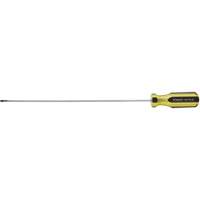 100 PLUS&reg; Extra-Light Cabinet Tip Screwdriver, 1/8" Tip, Round, 6-5/8" L, Plastic Handle Cam Industrial
