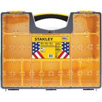 Deep Professional Organizer, 17-1/2" W x 4-1/2" D x 14" H, Black/Yellow Cam Industrial