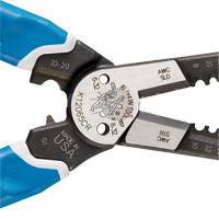 Klein-Kurve&reg; Heavy-Duty Wire Stripper, Cutter & Crimper Multi-Tool, 8-1/4" L, 8 - 20 AWG Cam Industrial