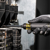 15-in-1 Multi-Bit Ratcheting Screwdriver, 8-3/4" L, Cushion Grip Handle Cam Industrial