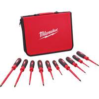 Insulated Screwdriver Set with EVA Foam Case, 10 Pcs. Cam Industrial