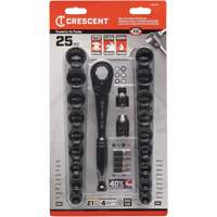 Mechanic's Tool Set, 25 Pcs, 3/8" Drive Size Cam Industrial