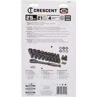 Mechanic's Tool Set, 25 Pcs, 3/8" Drive Size Cam Industrial