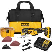 XR&reg; Brushless Cordless 3-Speed Oscillating Multi-Tool Kit, 20 V, Lithium-Ion Cam Industrial
