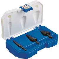 Step Drill Bit Set, 3 Pieces, High Speed Steel Cam Industrial