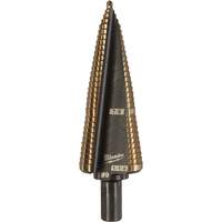 Step Drill Bit, 7/8"/#9 - 1-1/8"/#9 , 1/32" Increments, High Speed Cobalt Cam Industrial