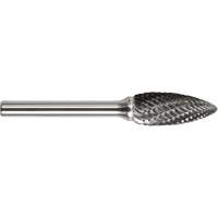Drillco&reg; Magnum Double Cut Solid Carbide Burr, SF-1, 1/4" Dia., 5/8" Depth of Cut Cam Industrial
