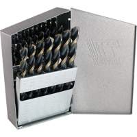 Jeu de forets courts T17HD &agrave; usage intensif ThunderBit Triumph avec indexe en m&eacute;tal, 29 morceaux, Acier rapide Cam Industrial