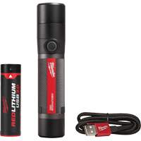 USB Compatible Compact Flashlight, LED, 800 Lumens, Rechargeable Batteries Cam Industrial