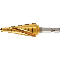 DRILLCO #1 Step Drill, 1/8" - 1/2" , 1/32" Increments Cam Industrial