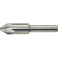 Fraise sans broutage Drillco, 3/16", Acier rapide, Angle de 60°, 6 cannelures Cam Industrial