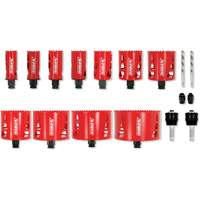 Plumber's Bi-Metal Hole Saw Set, 17 Pieces Cam Industrial