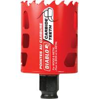 Scie cloche pour bois et m&eacute;tal, 2-1/8", Profondeur de la coupe 2-3/8", Carbure Cam Industrial