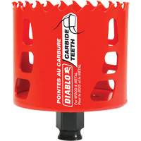 Scie cloche pour bois et m&eacute;tal, 3", Profondeur de la coupe 2-3/8", Carbure Cam Industrial