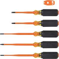 Slim-Tip Insulated Screwdriver Set, 1000 V, 6 Pcs Cam Industrial