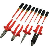Jeu de pinces et tournevis isol&eacute;s, 1000 V, 12 Mcx Cam Industrial