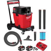 Aspirateur sec/humide sans fil &agrave; bloc-pile double M18 Fuel, 18 V, Capacit&eacute; 12 gal. Cam Industrial