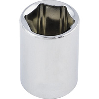 Regular Chrome Socket, 1/2", 3/8" Drive, 6 Points Cam Industrial