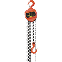 VCH Series Chain Hoist, 20' Lift, 1100 lbs. (0.5 tons) Capacity, Heat-Treated Alloy Steel Chain Cam Industrial