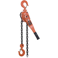 KLP-300L-5 KLP Series Heavy-Duty Lever Chain Hoist with Overload Protection, 5' Lift, 6000 lbs. (3 tons) Capacity Cam Industrial