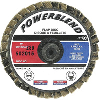 PowerBlend Roll-On Flap Disc, 2" x Type R, Z80 Grit Cam Industrial