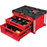 PackOut 3-Drawer Tool Box, 16-3/10" x 22-1/5" x 14-3/10", Red Cam Industrial