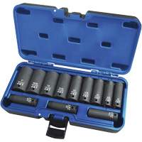 PS1238D Jeux - douilles, 12 Mcx, Chocs, Prise de 3/8", Profond Cam Industrial