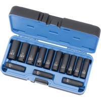 PS1338DM Jeux - douilles, 13 Mcx, Chocs, Prise de 3/8", Profond Cam Industrial