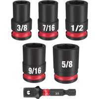 Shockwave Impact Duty SAE Socket Set, 6 Pcs, Impact, 3/8" Drive Size Cam Industrial