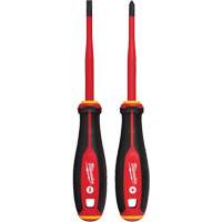Insulated Slim Tip Screwdriver Set, 2 Pcs., Magnetic Cam Industrial