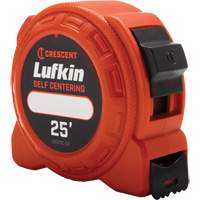 L600 Series Self Centering Power Tape Measure, 1" x 25', Imperial Graduations Cam Industrial