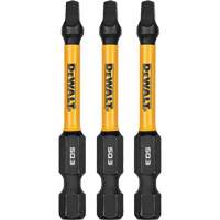3-Piece FLEXTORQ&reg; Impact Screwdriving Bits, Square, #3, 1/4" Drive Cam Industrial