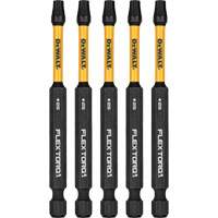 5-Piece FLEXTORQ&reg; Impact Screwdriving Bits, Torx, T-25, 1/4" Drive Cam Industrial