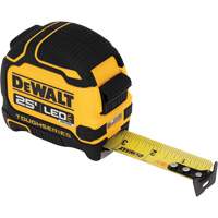 TOUGHSERIES LED Lighted Tape Measure, 25' Cam Industrial