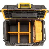 ToughSystem&reg; 2.0 Deep Compact Toolbox, 10" x 15-7/20" x 13-4/5", Black/Yellow Cam Industrial