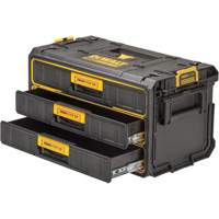 ToughSystem&reg; 2.0 Three-Drawer Unit, 21-4/5" x 12-3/10" x 12-3/5", Black/Yellow Cam Industrial