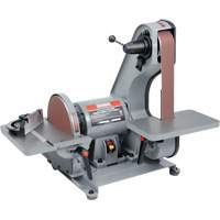 Belt & Disc Sander, 1" W x 42" L/2" W x 42" L Belt, 8" Disk Cam Industrial